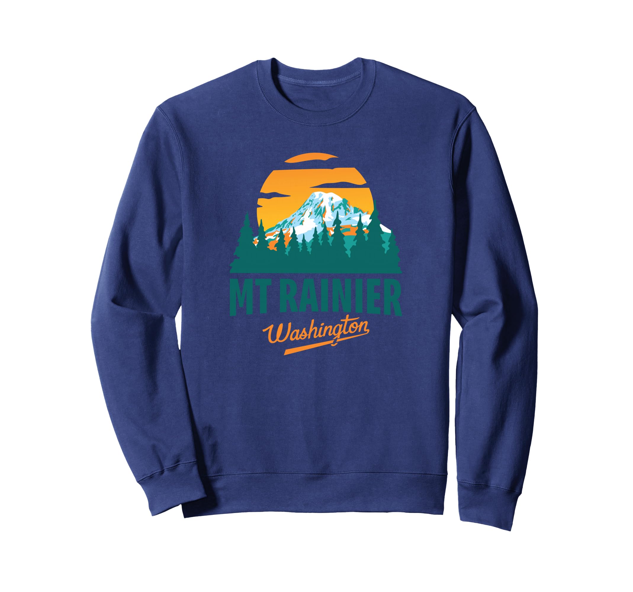 Washington Mt Rainier National Sweatshirt - Aesthetic Graphic for Adults - T-Shirt, Sweatshirt, Hoodie
