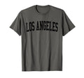 Los Angeles Ca Distressed Black Varsity T-Shirt - Unique Graphic for Adults - T-Shirt, Sweatshirt, Hoodie
