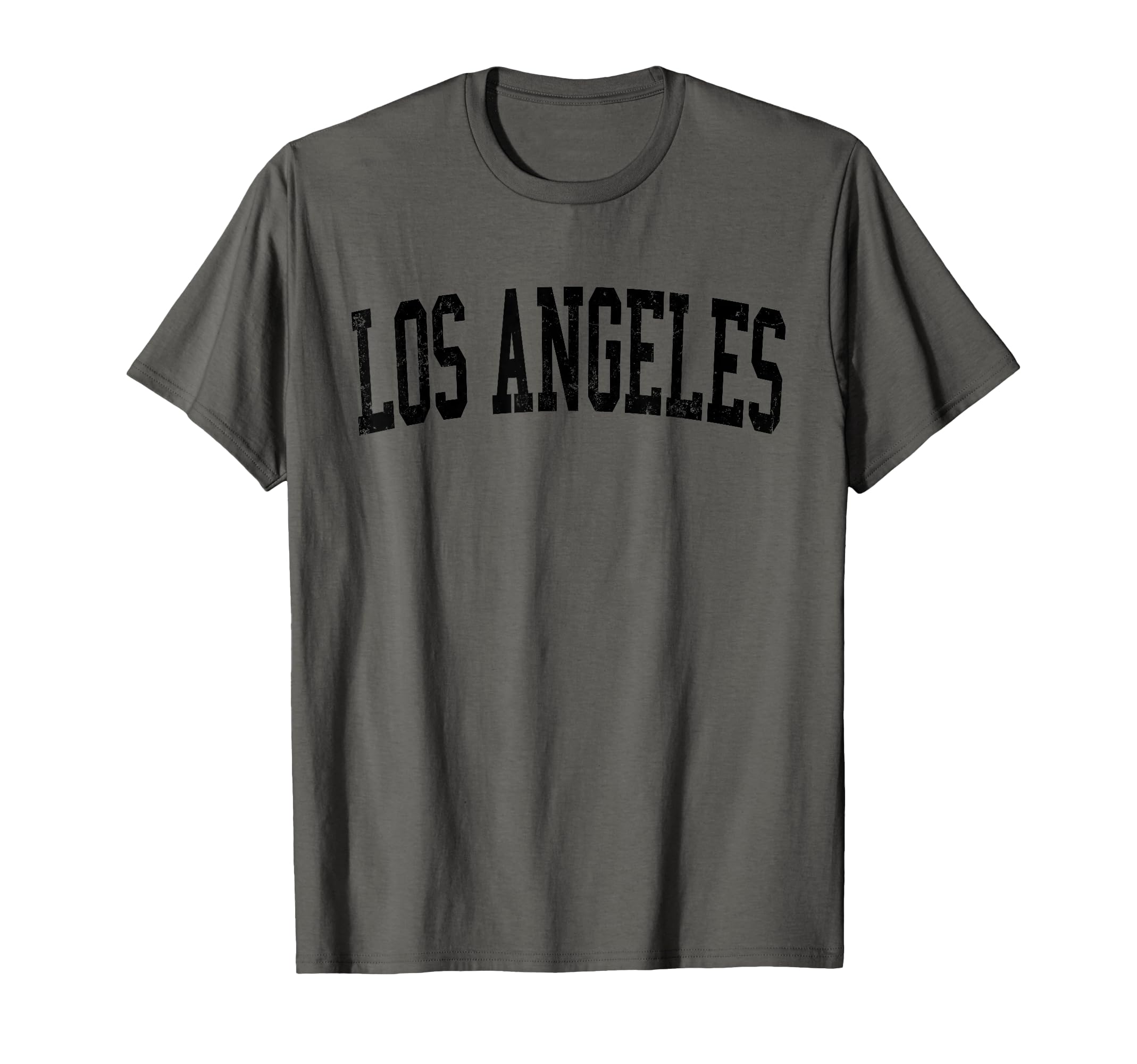 Los Angeles Ca Distressed Black Varsity T-Shirt - Unique Graphic for Adults - T-Shirt, Sweatshirt, Hoodie