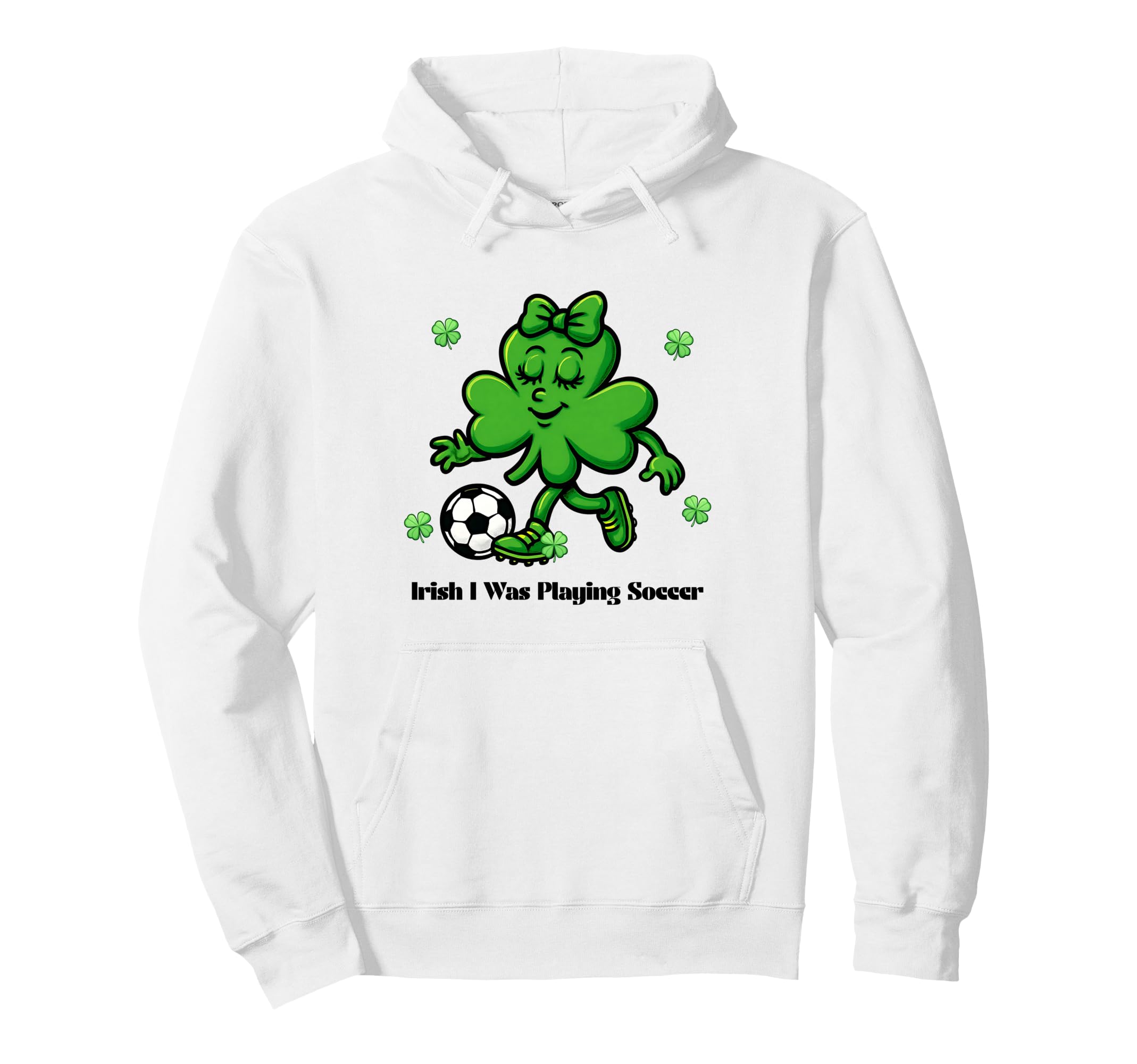 Soccer St Patricks Day Funny Coquette Hoodie - Trendy Graphic Men Women - T-Shirt, Sweatshirt, Hoodie