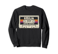 Emilia First Name Cassette Tape Sweatshirt - Fun Novelty Design Unisex - T-Shirt, Sweatshirt, Hoodie