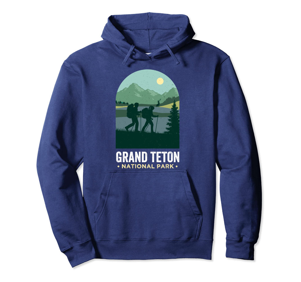 Grand Tetons Hiking Grand Teton Hoodie - Novelty Apparel for Adults - T-Shirt, Sweatshirt, Hoodie