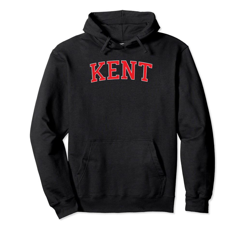 Kent Wa Varsity Red Text Hoodie - Casual Everyday Wear Unisex - T-Shirt, Sweatshirt, Hoodie