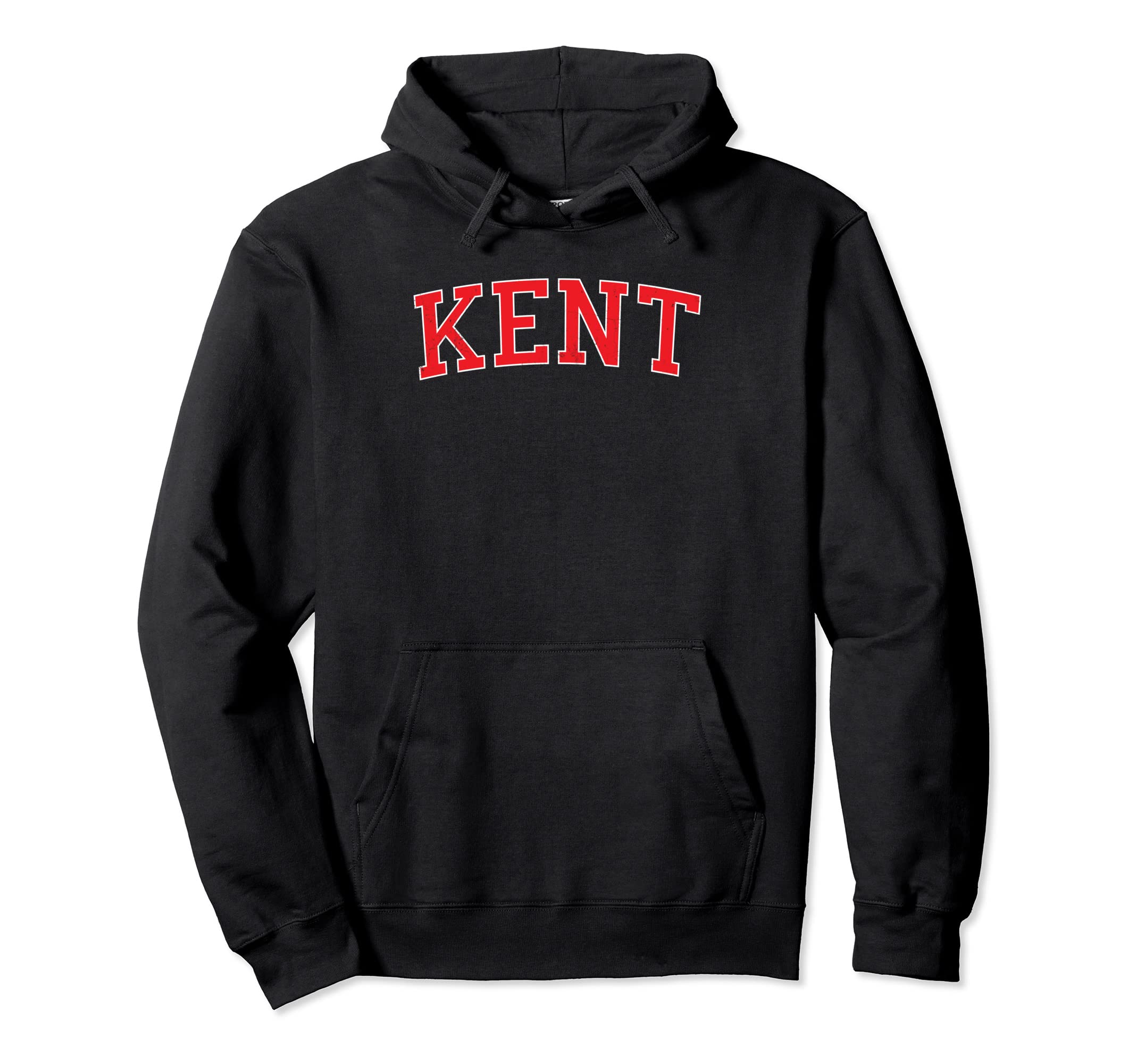 Kent Wa Varsity Red Text Hoodie - Casual Everyday Wear Unisex - T-Shirt, Sweatshirt, Hoodie