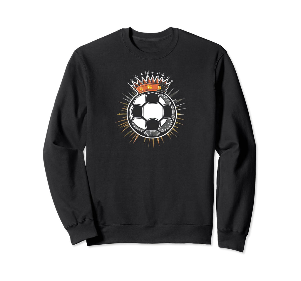 Crown Soccer Ball Soccer Coach Sweatshirt - Custom Art Print Unisex - T-Shirt, Sweatshirt, Hoodie