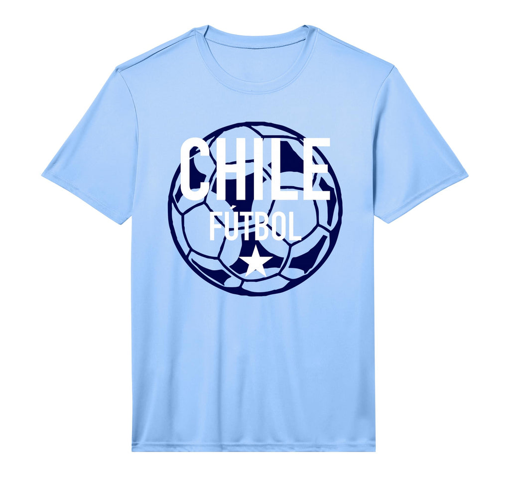 Chile Futbol Soccer Ball Performance T-Shirt - Aesthetic Graphic Unisex - T-Shirt, Sweatshirt, Hoodie