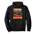 Zion National Park Distressed 90S Hoodie - Trendy Graphic Men Women - T-Shirt, Sweatshirt, Hoodie