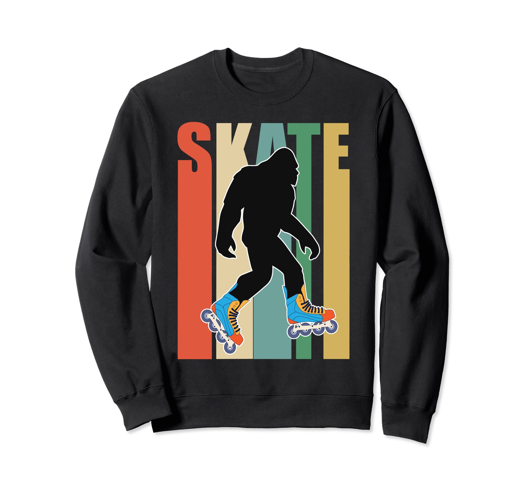Roller Skates Bigfoot Skate Sweatshirt - Casual Everyday Wear for Adults - T-Shirt, Sweatshirt, Hoodie