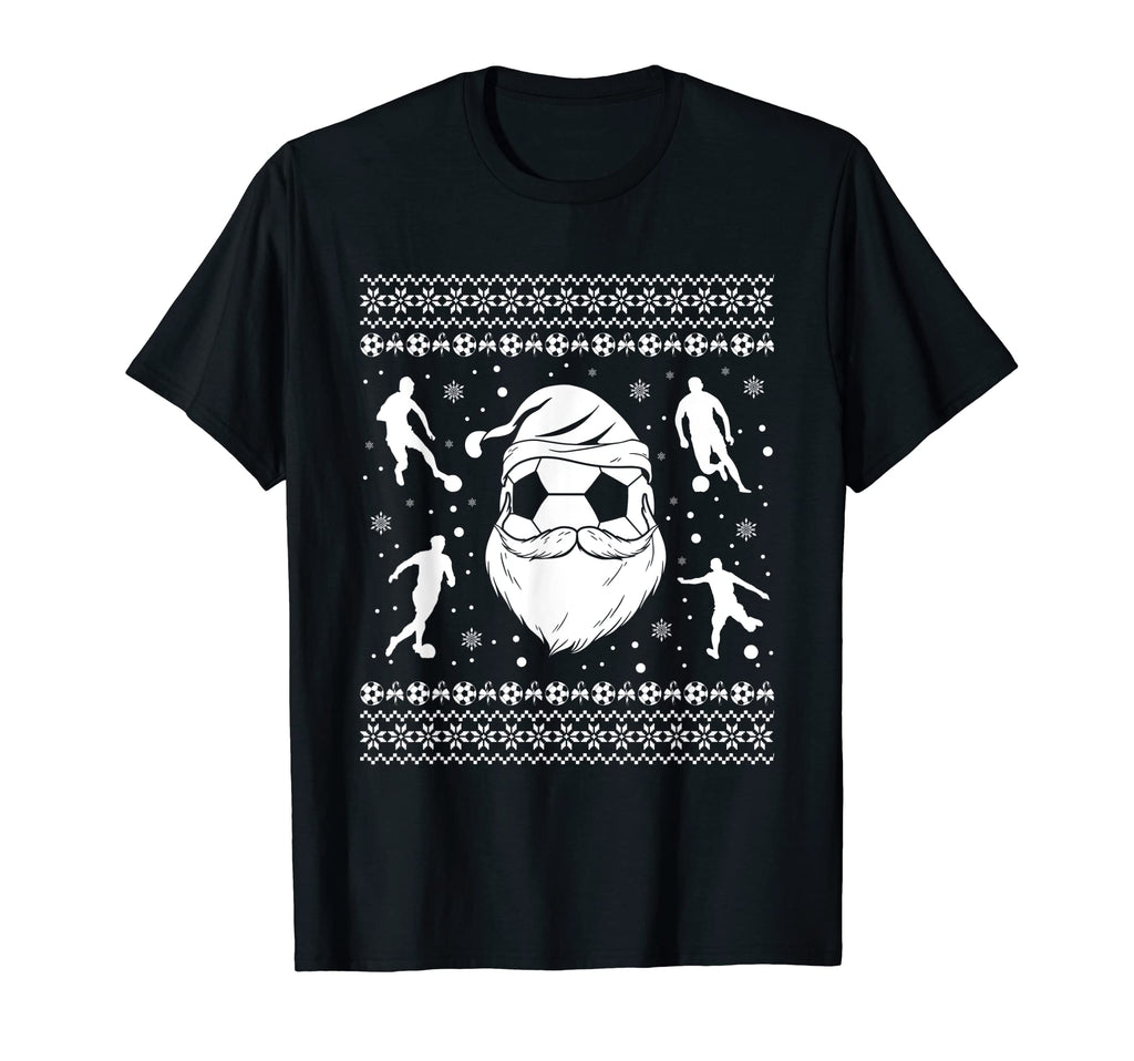 Santa Claus Two Soccer Players T-Shirt - Aesthetic Graphic Men Women - T-Shirt, Sweatshirt, Hoodie