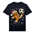 Gingerbread Plays Soccer Bicycle Kick T-Shirt - Trendy Graphic Unisex - T-Shirt, Sweatshirt, Hoodie