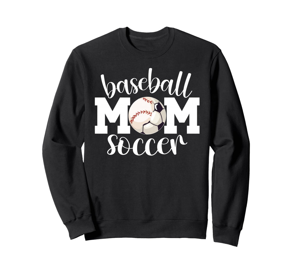 Soccer Baseball Mom Ballers Baseball Sweatshirt - Graphic Print Men Women - T-Shirt, Sweatshirt, Hoodie