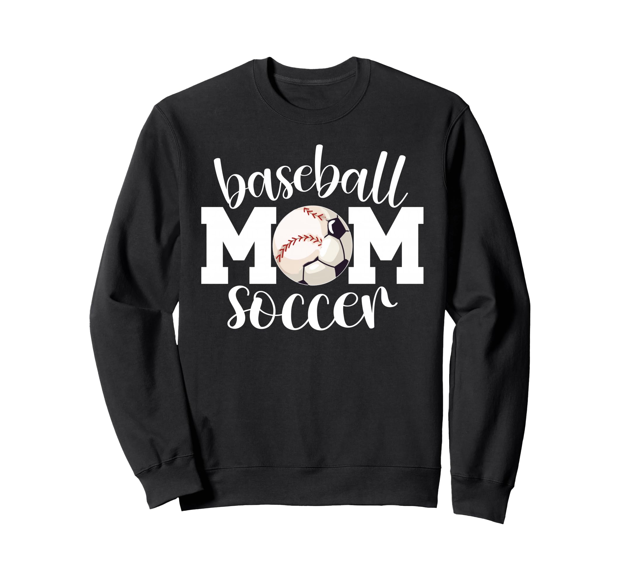 Soccer Baseball Mom Ballers Baseball Sweatshirt - Graphic Print Men Women - T-Shirt, Sweatshirt, Hoodie
