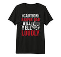 Mens Soccer Keeper Dad Will Yell T-Shirt - Fun Novelty Design for Adults - T-Shirt, Sweatshirt, Hoodie