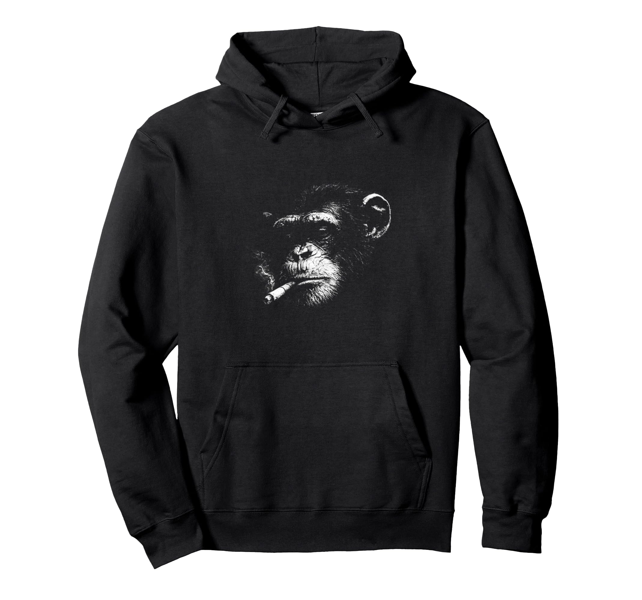 Grunge Cigarette Chimpanzee Meme 90S Hoodie - Aesthetic Graphic for Adults - T-Shirt, Sweatshirt, Hoodie