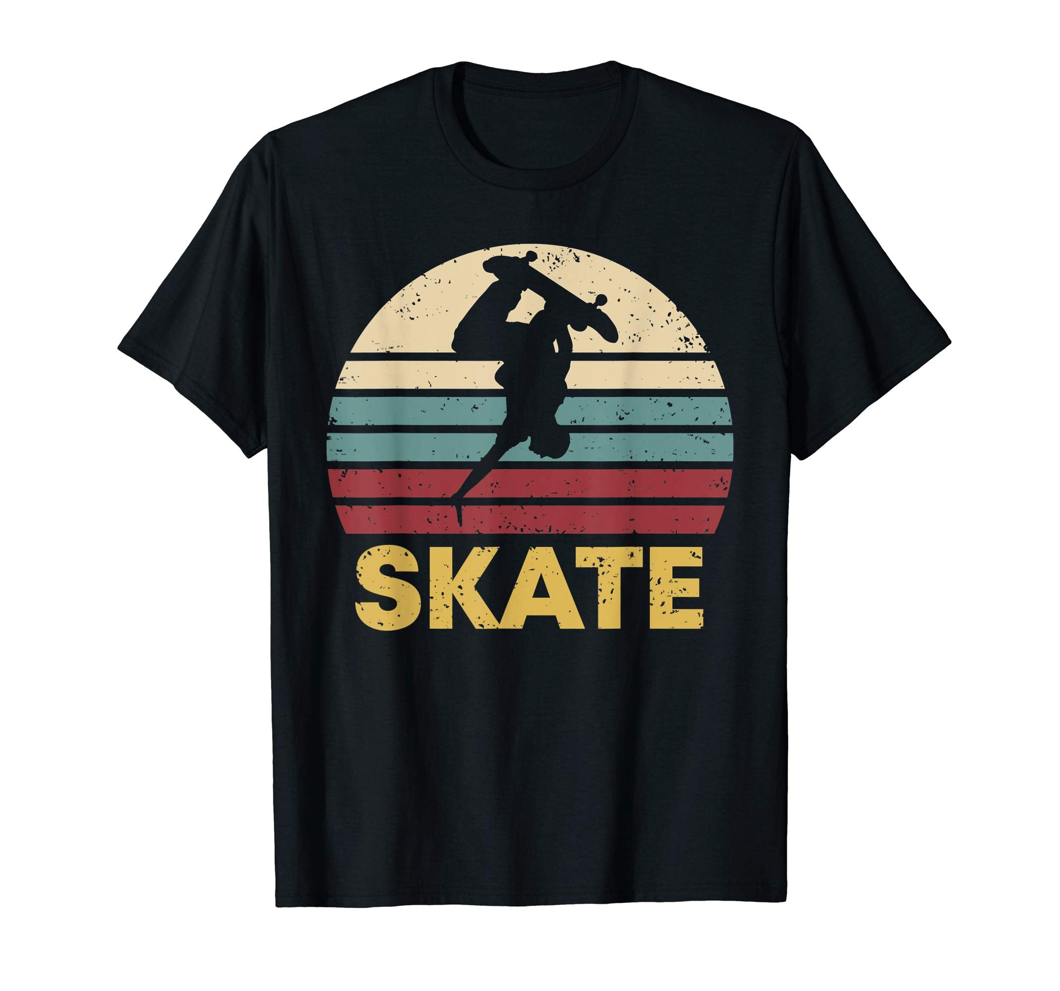 Skateboard Distressed 70S 80S T-Shirt - Casual Everyday Wear for Adults - T-Shirt, Sweatshirt, Hoodie