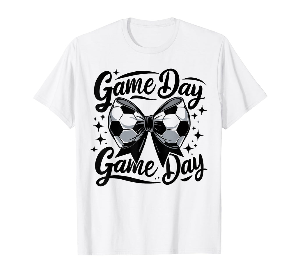 Game Day Soccer Coquette Preppy Soccer T-Shirt - Trendy Graphic Men Women - T-Shirt, Sweatshirt, Hoodie