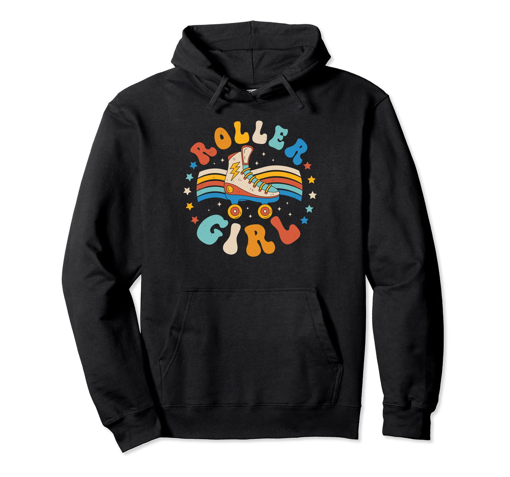 Roller Skater Skating 70S 80S Skates Hoodie - Aesthetic Graphic for Adults - T-Shirt, Sweatshirt, Hoodie
