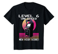 Level 6 Unlocked Gamer 6Th Birthday T-Shirt - Minimalist Print Men Women - T-Shirt, Sweatshirt, Hoodie