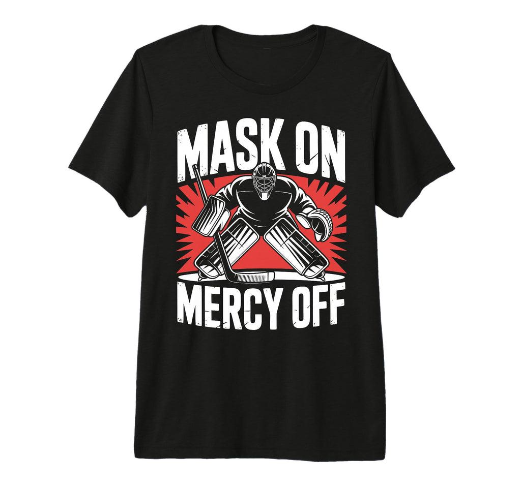 Hockey Goalie Mask Ice Hockey T-Shirt - Aesthetic Graphic for Adults - T-Shirt, Sweatshirt, Hoodie