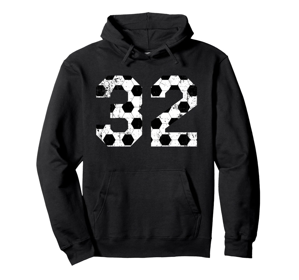 Soccer 32 Jersey Number Hoodie - Trendy Graphic Men Women - T-Shirt, Sweatshirt, Hoodie