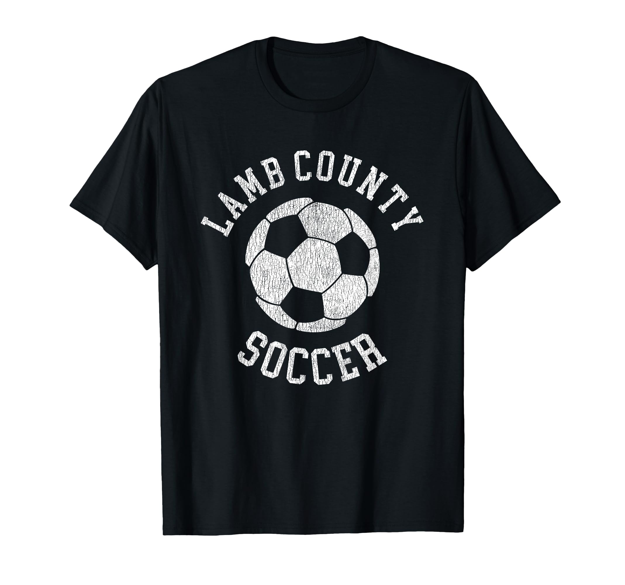 Lamb County Soccer Distressed 90S T-Shirt - Trendy Graphic Unisex - T-Shirt, Sweatshirt, Hoodie