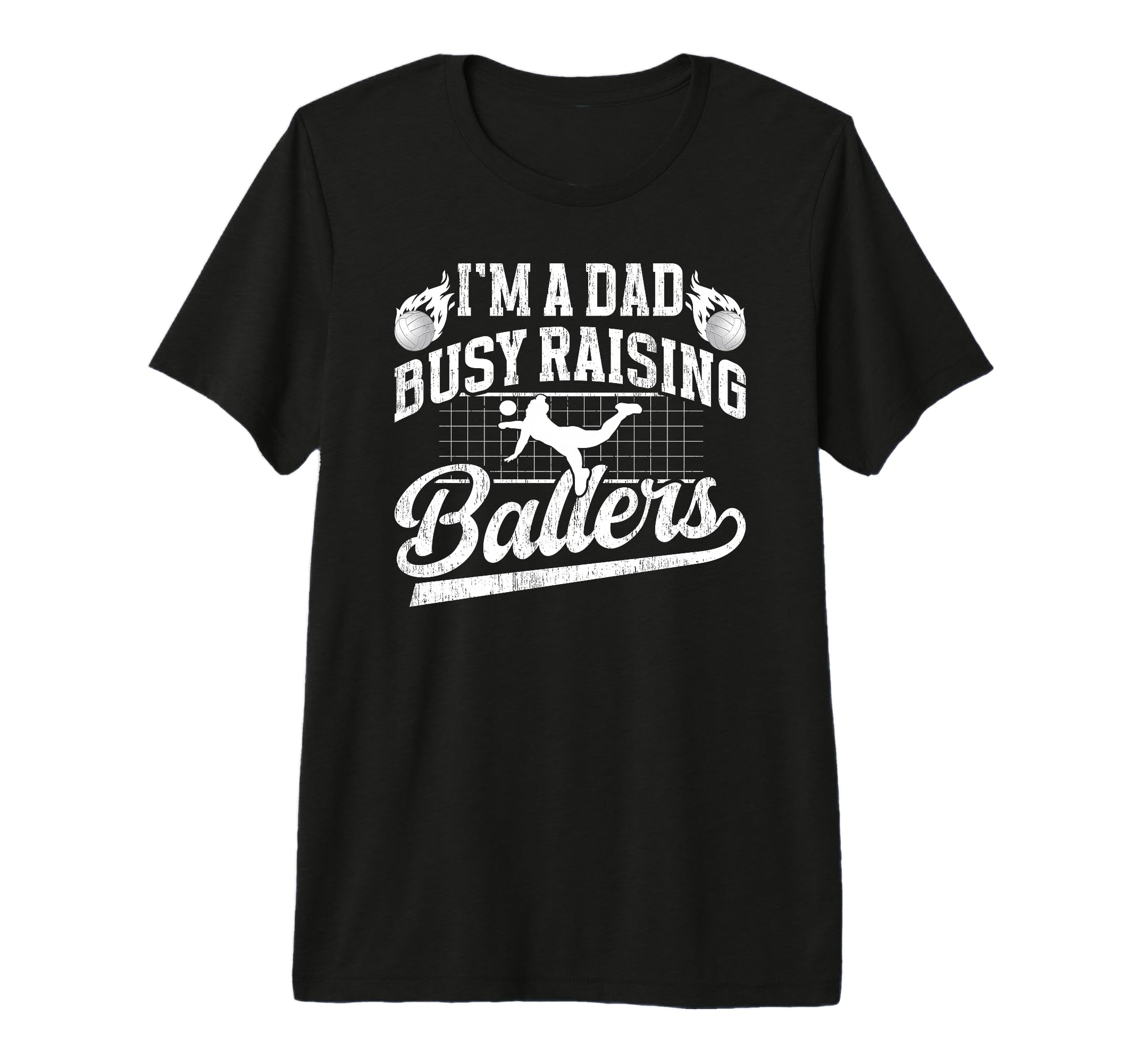 Mens Busy Raising Ballers Volleyball T-Shirt - Unique Graphic for Adults - T-Shirt, Sweatshirt, Hoodie