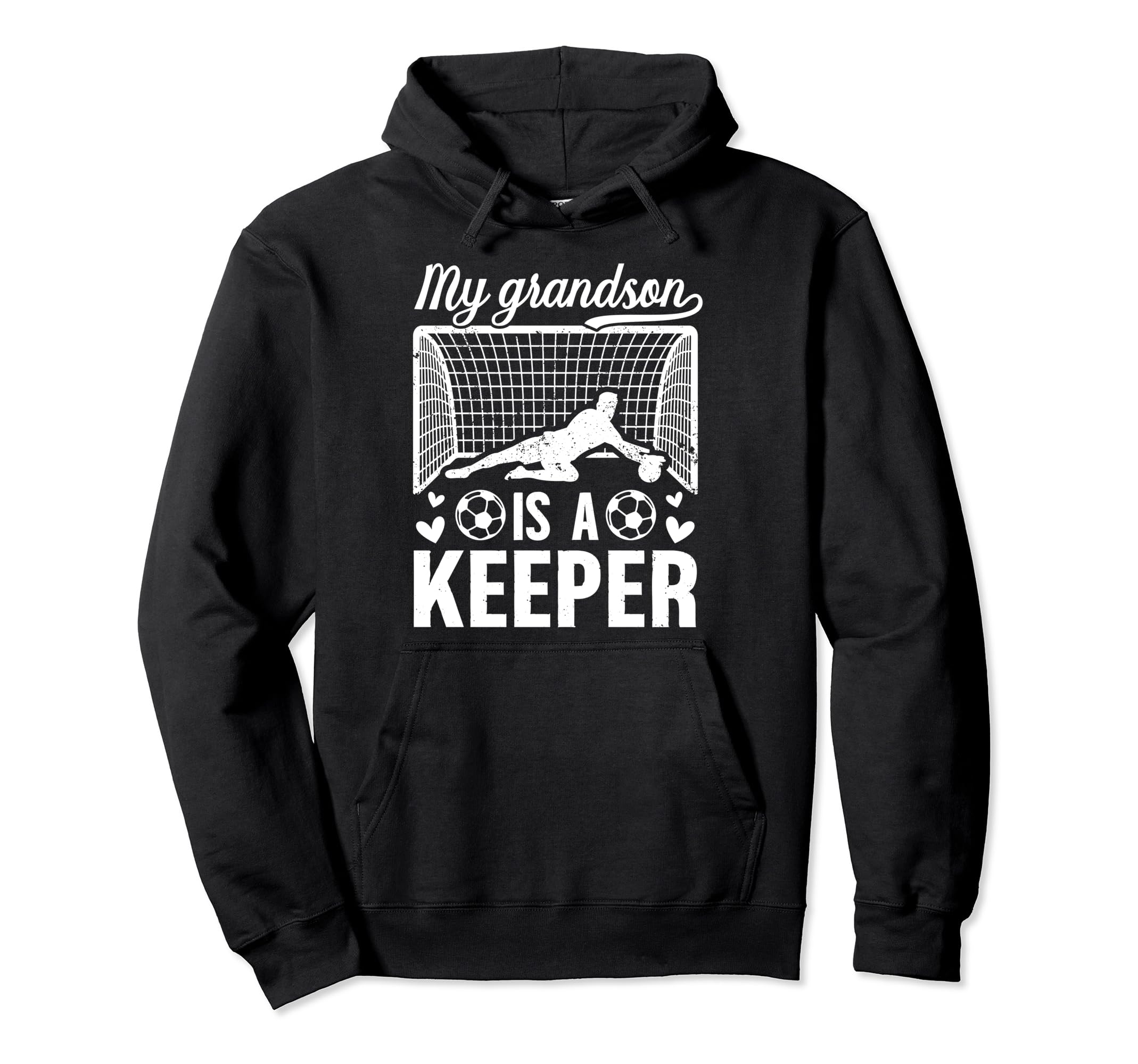 My Grandson Soccer Keeper Grandma Hoodie - Trendy Graphic for Adults - T-Shirt, Sweatshirt, Hoodie