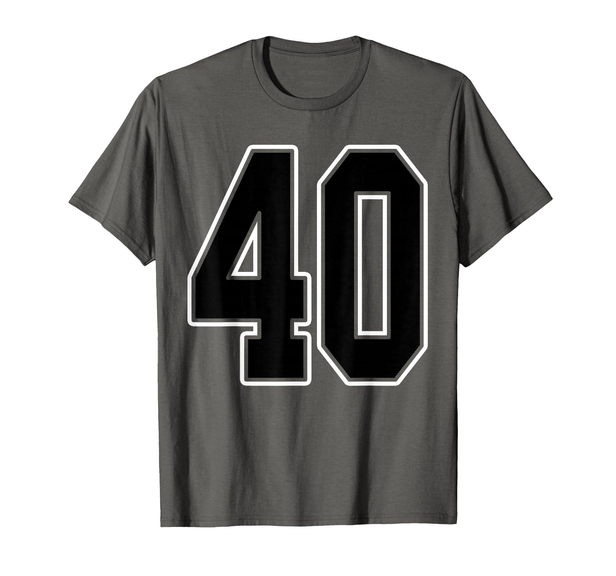 Black And White Number 40 Jersey T-Shirt - Fun Novelty Design Men Women - T-Shirt, Sweatshirt, Hoodie