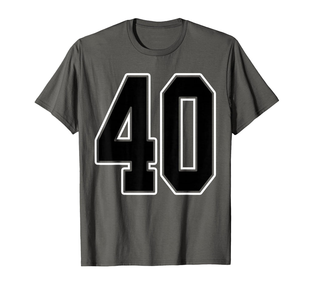 Black And White Number 40 Jersey Player T-Shirt - Graphic Print for Adults - T-Shirt, Sweatshirt, Hoodie