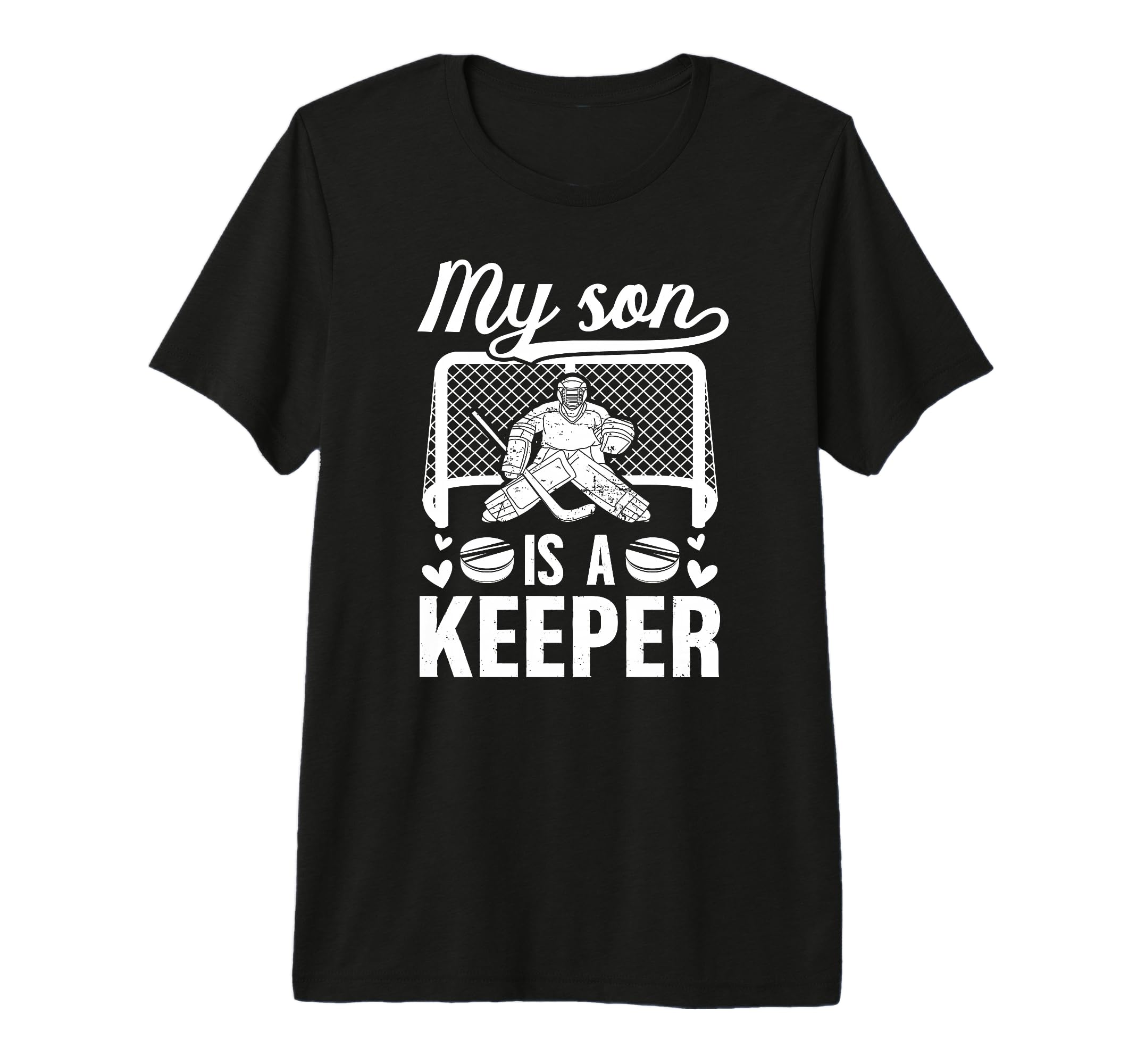 My Son Is Hockey Keeper Mom Hockey T-Shirt - Trendy Graphic Men Women - T-Shirt, Sweatshirt, Hoodie