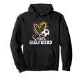 Soccer Girlfriend Leopard Heart Colorful Hoodie - Trendy Graphic for Adults - T-Shirt, Sweatshirt, Hoodie