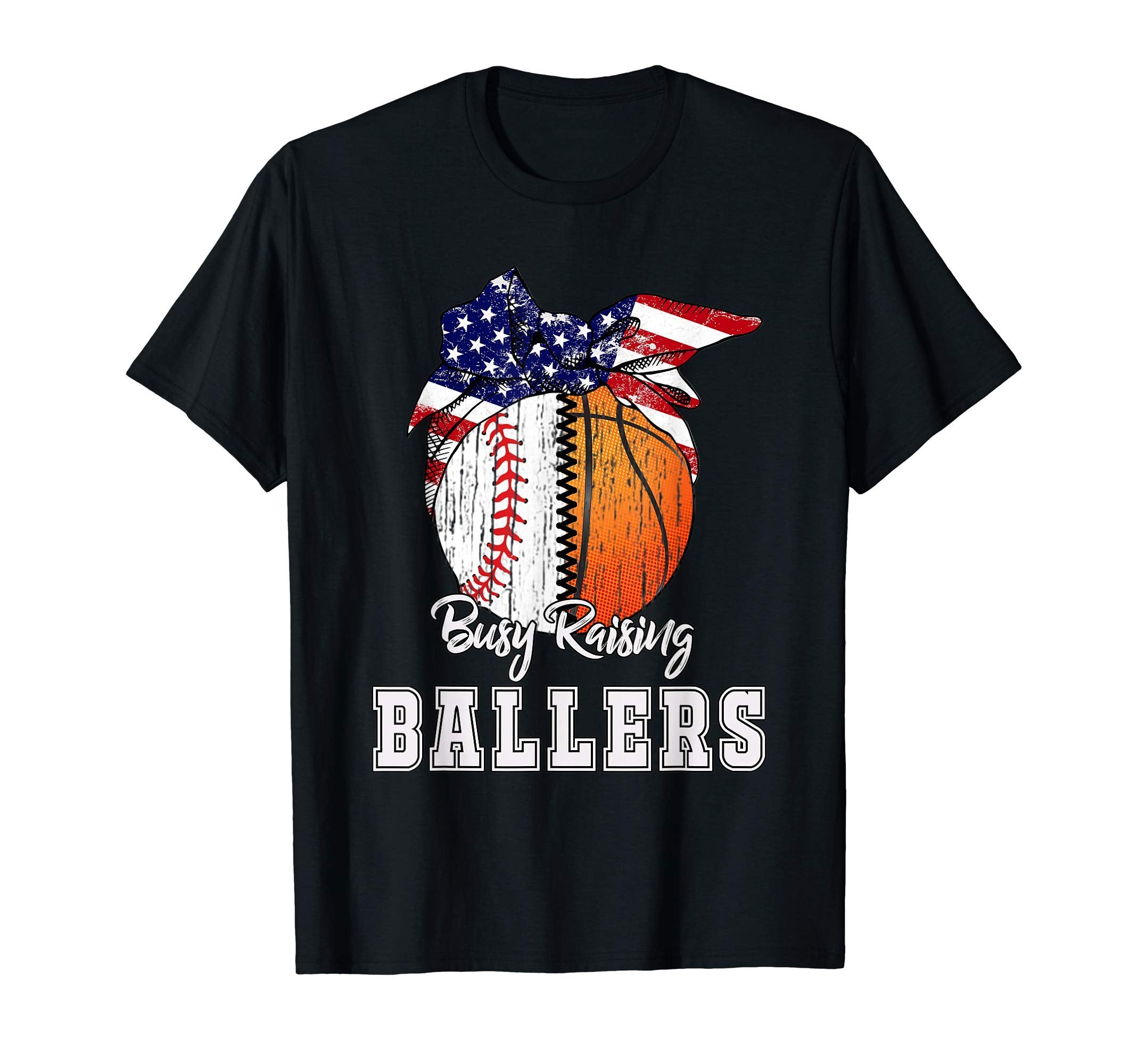 Busy Raising Ballers Baseball T-Shirt - Novelty Apparel Men Women - T-Shirt, Sweatshirt, Hoodie