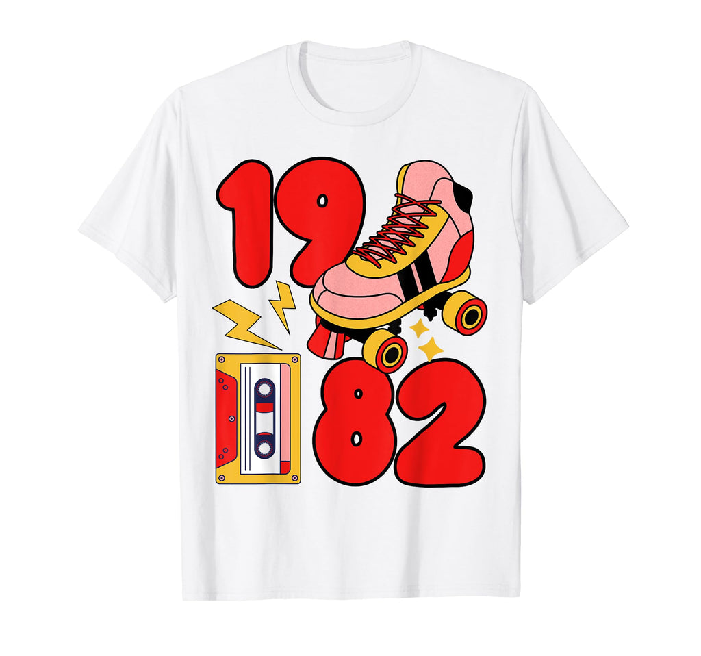 80S Vibes Mixed Tapes Roller Skates T-Shirt - Fun Novelty Design Men Women - T-Shirt, Sweatshirt, Hoodie