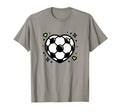 Soccer Ball Shaped Heart Mom Fan T-Shirt - Aesthetic Graphic for Adults - T-Shirt, Sweatshirt, Hoodie