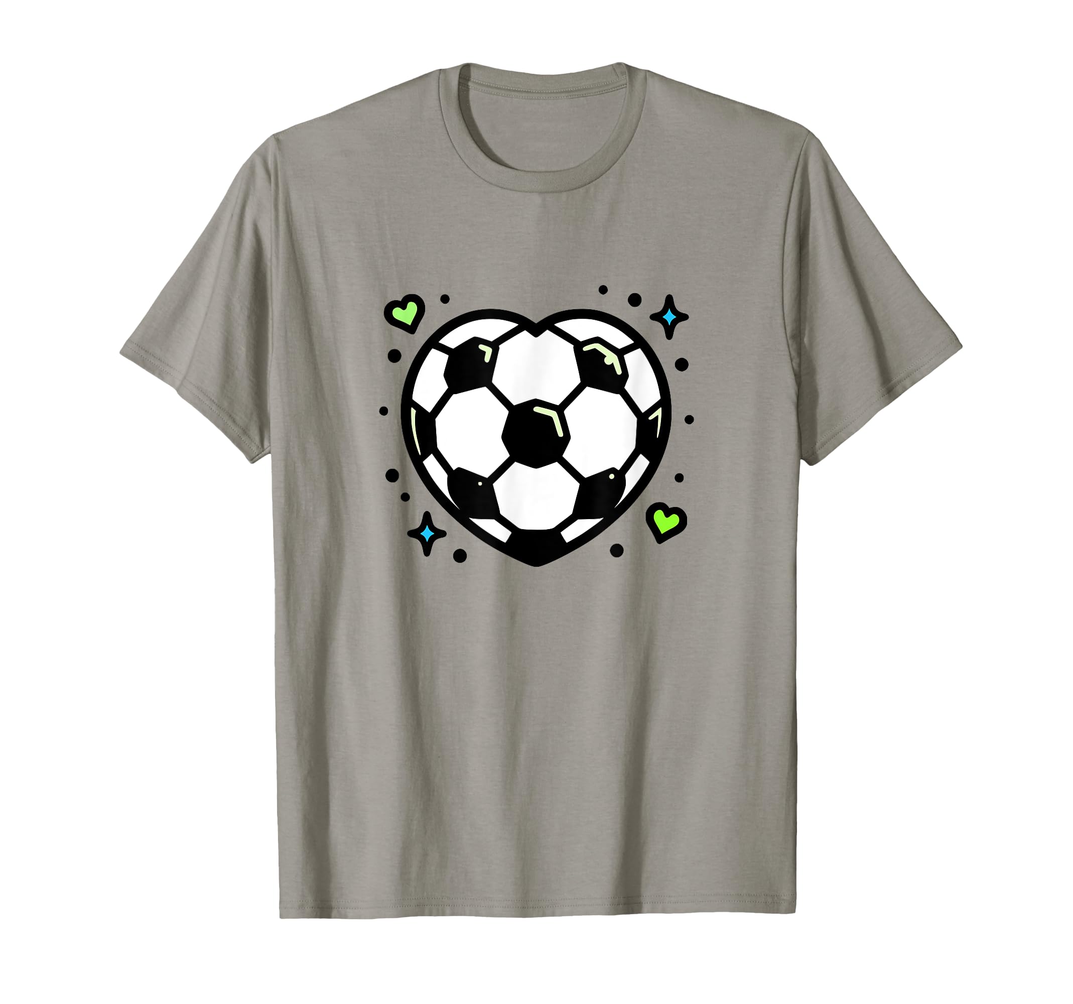 Soccer Ball Shaped Heart Mom Fan T-Shirt - Aesthetic Graphic for Adults - T-Shirt, Sweatshirt, Hoodie