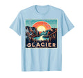 Glacier National Park Montana Usa Sweatshirt - Custom Art Print Unisex - T-Shirt, Sweatshirt, Hoodie