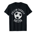 Collin County Soccer Distressed 90S T-Shirt - Novelty Apparel Unisex - T-Shirt, Sweatshirt, Hoodie
