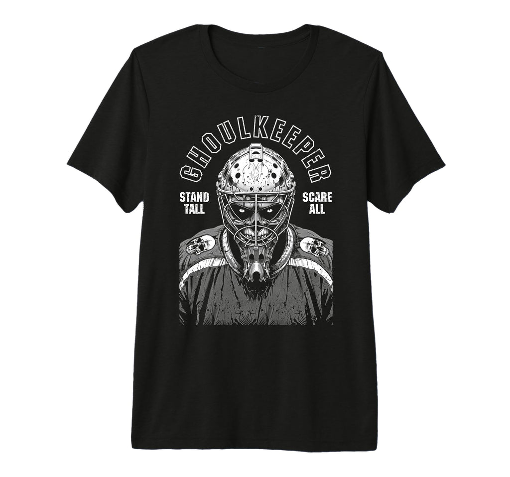 Ice Hockey Goalie Goalkeeper Ghoulkeeper T-Shirt - Custom Art Print Unisex - T-Shirt, Sweatshirt, Hoodie