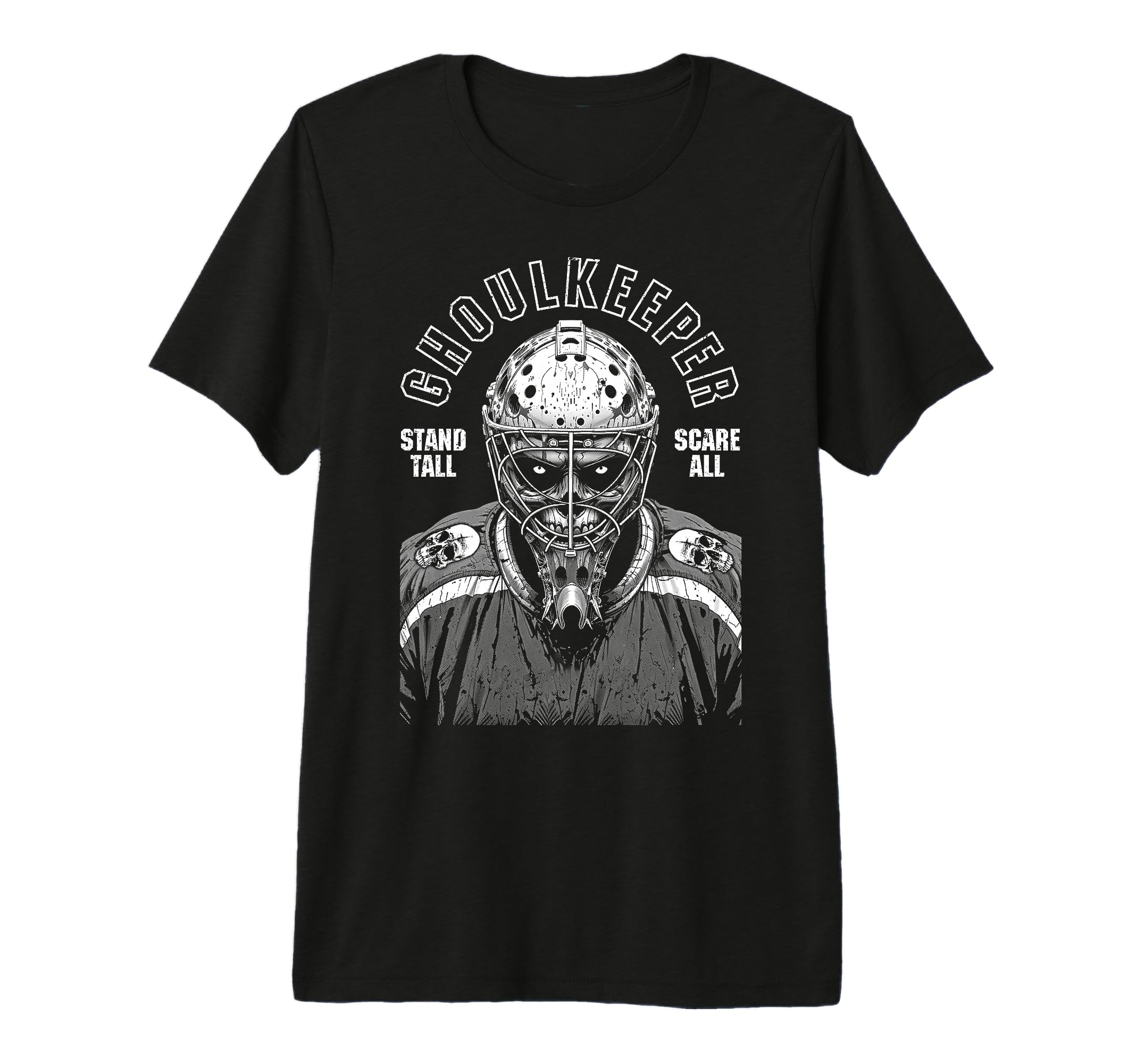 Ice Hockey Goalie Goalkeeper Ghoulkeeper T-Shirt - Custom Art Print Unisex - T-Shirt, Sweatshirt, Hoodie