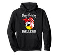 Busy Raising Ballers Funny Baseball Hoodie - Aesthetic Graphic Unisex - T-Shirt, Sweatshirt, Hoodie