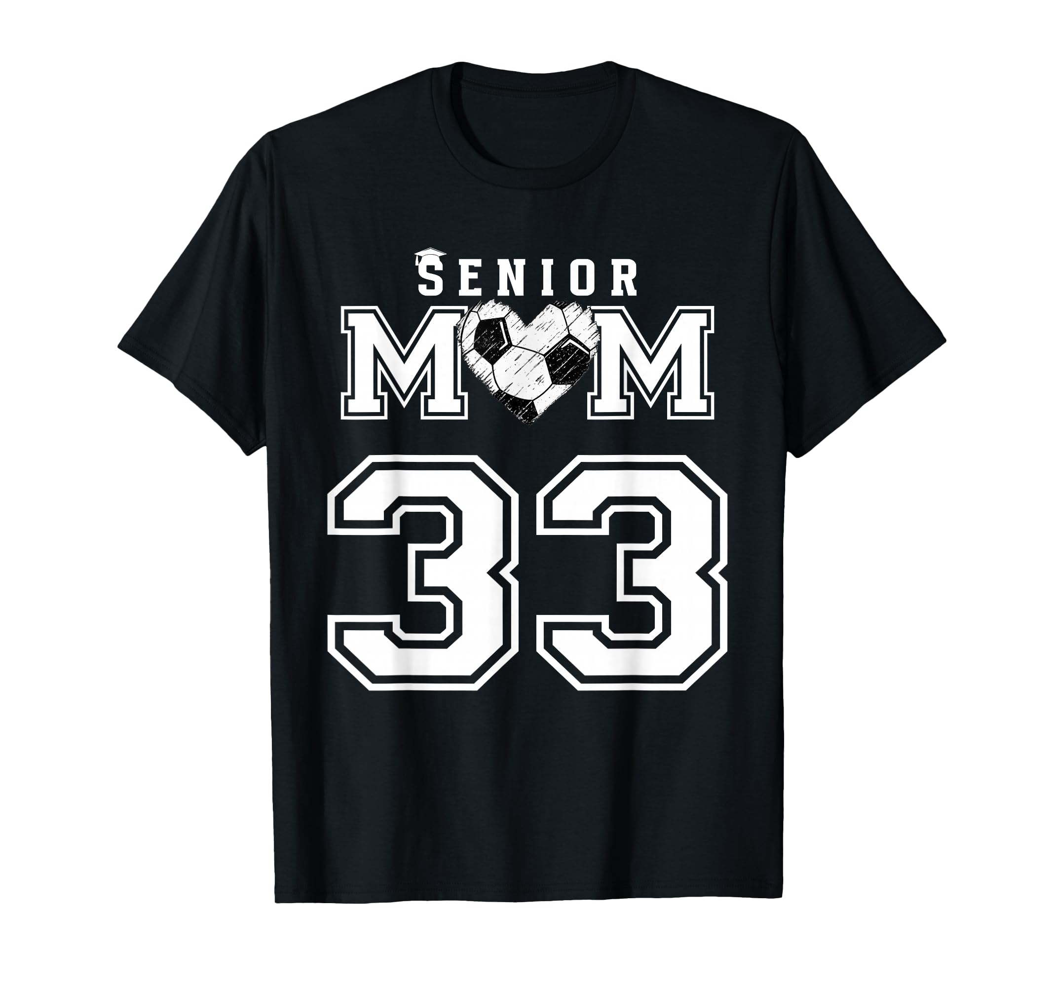 Proud Senior Soccer Mom Custom Jersey T-Shirt - Graphic Print Men Women - T-Shirt, Sweatshirt, Hoodie