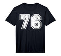 Number 76 Distressed Number Performance T-Shirt - Graphic Print Men Women - T-Shirt, Sweatshirt, Hoodie
