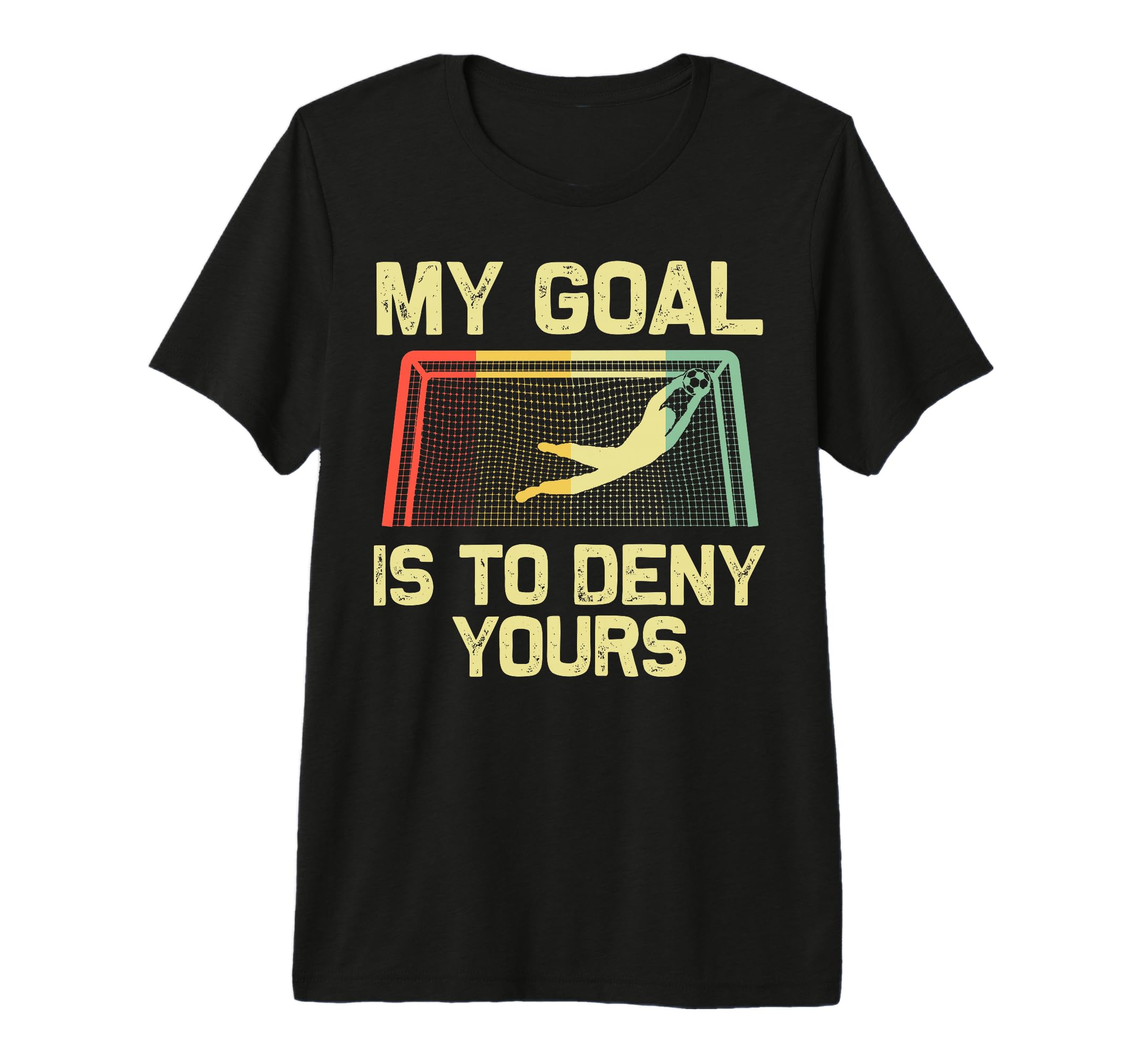 Soccer Goalie Art Gag Soccer Player Tri T-Shirt - Novelty Apparel Unisex - T-Shirt, Sweatshirt, Hoodie