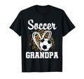 Soccer Grandpa Leopard Heart Matching T-Shirt - Streetwear Style Men Women - T-Shirt, Sweatshirt, Hoodie