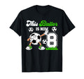 8Th Birthday Soccer Eight Year Old T-Shirt - Minimalist Print Men Women - T-Shirt, Sweatshirt, Hoodie