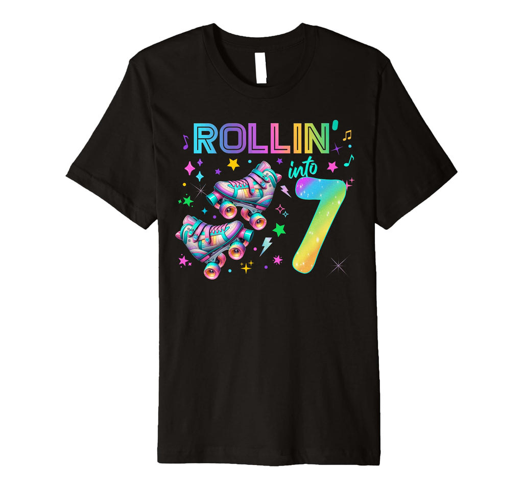 Roller Skates Birthday Outfit T-Shirt - Minimalist Print Men Women - T-Shirt, Sweatshirt, Hoodie