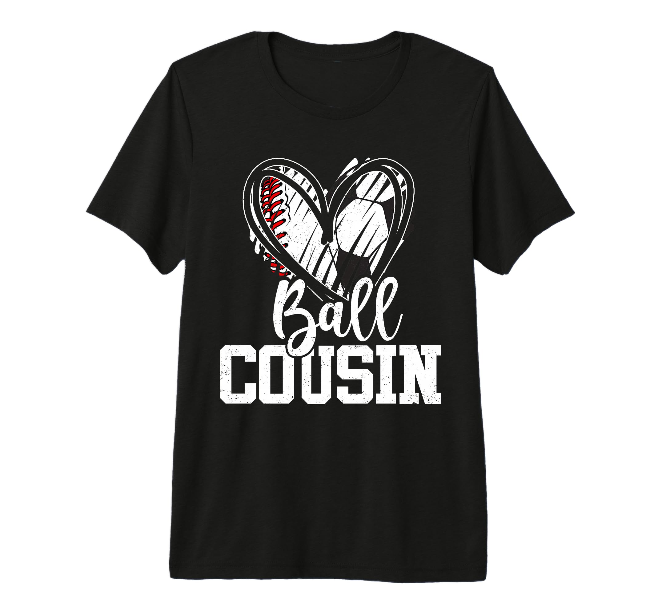 Ball Cousin Baseball Soccer Cousin Tri T-Shirt - Minimalist Print Unisex - T-Shirt, Sweatshirt, Hoodie