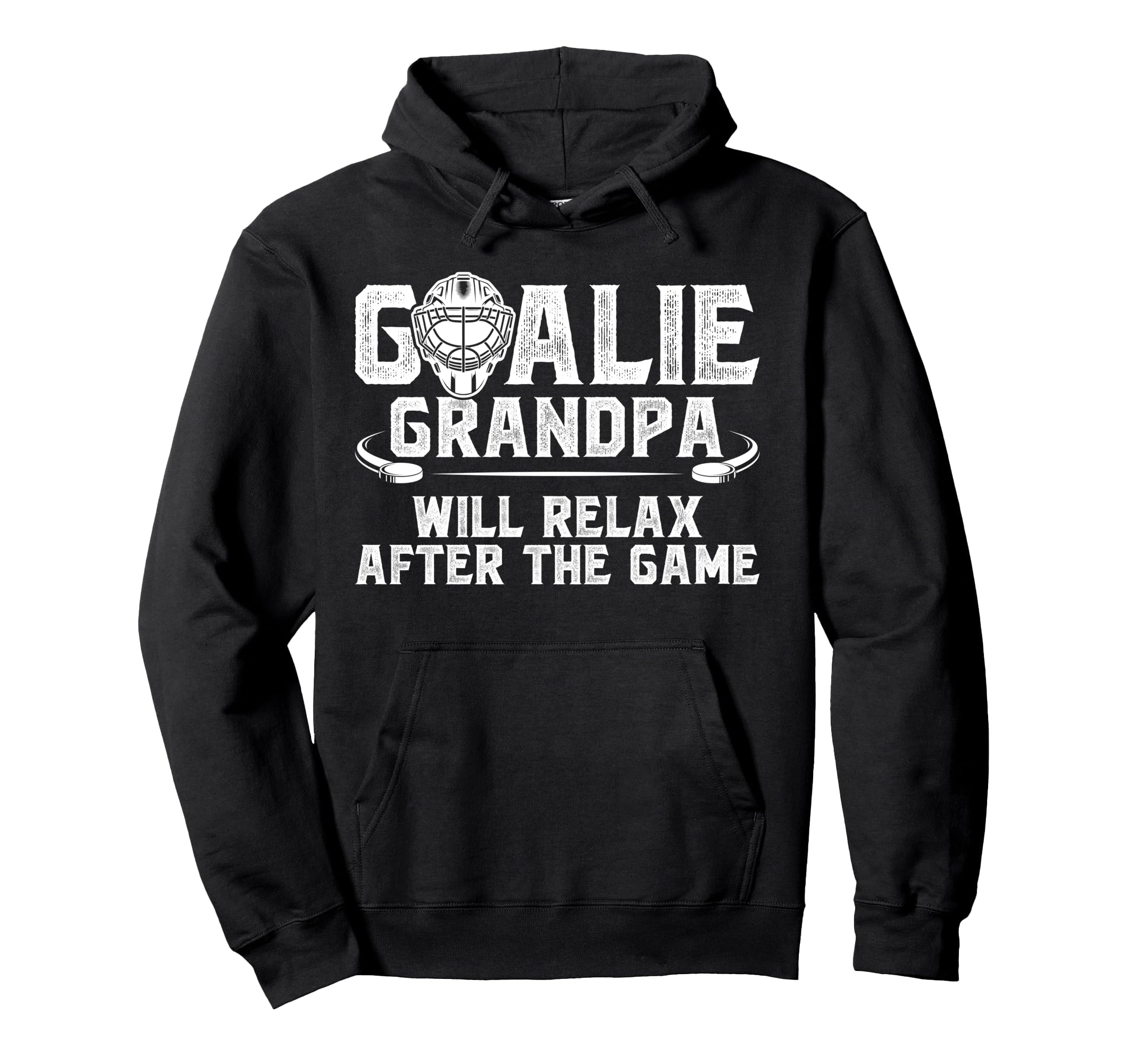 Funny Hockey Goalie Grandpa Ice Hockey Hoodie - Aesthetic Graphic Unisex - T-Shirt, Sweatshirt, Hoodie