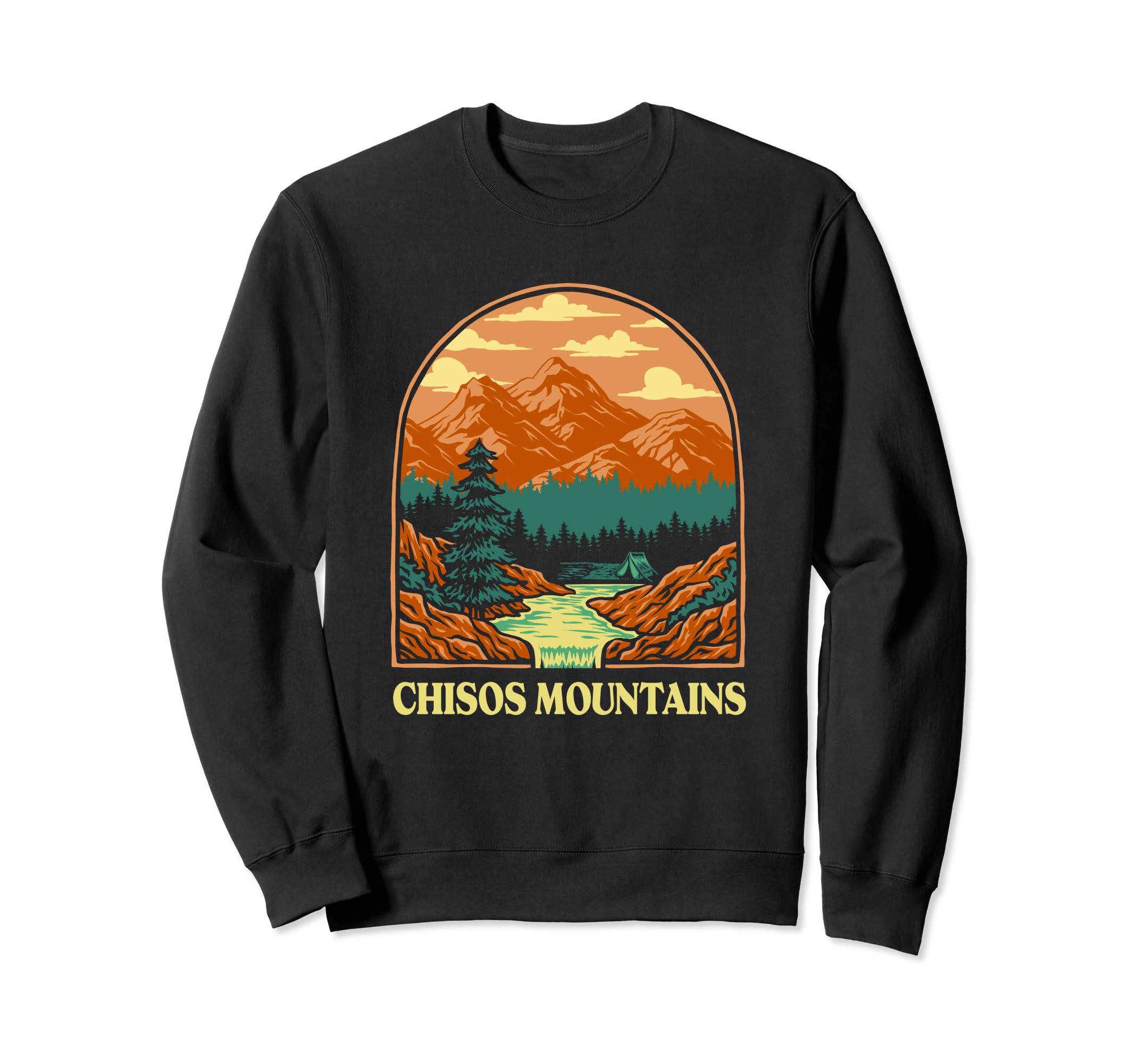 Chisos Mountains Big Bend National Sweatshirt - Custom Art Print Men Women - T-Shirt, Sweatshirt, Hoodie