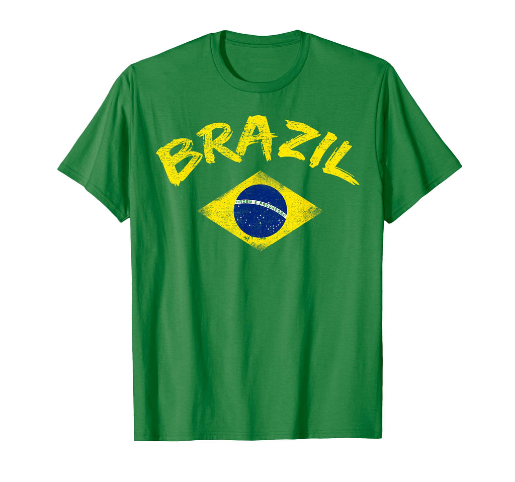 Brasil Brazilian National Flag T-Shirt - Fun Novelty Design for Adults - T-Shirt, Sweatshirt, Hoodie